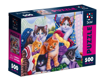 Пазлы Милые котята, 500 элементов, De,tail DT500-13
