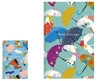 Блокнот интегральный картонный софт тач Bon Voyage, A6, 80 л.2 вида (цена за 1шт)