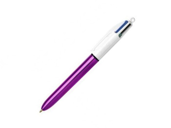 Ручка 4в1 Цвета Шайн Фиолетовая, BIC bc982876