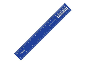 Линейка пластиковая синяя 20 см. Axent 7620-02-A