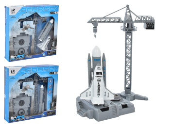 Космическая станция с запуском ракеты T079-079A, 29 см, игровой набор с фигурками