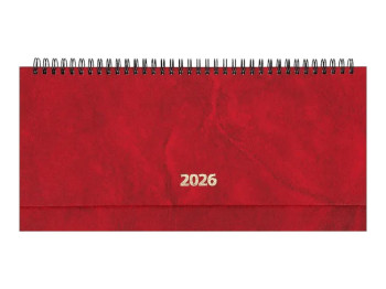 Планінг датований настільний BuromaxStrong 2026, 120 сторінок, червоний