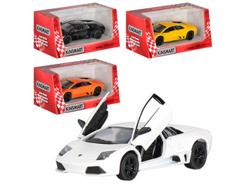 Машинка металева інерційна LAMBORGHINI MURCIELAGO. Kinsmart KT 5317 W