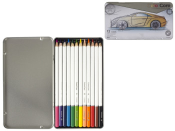 Карандаши 12 цветов шестигранные ColorCore. Marco 3000-12TN-A