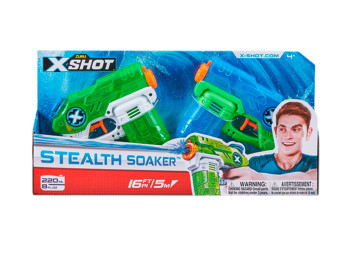 Набор игрушечных водных бластеров X-Shot Warfare Double Small Stealth Soake. 2 вида оружия. Zuru 012