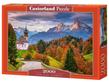 Пазлы Осень в Баварских Альпах, Германия 2000 элементов, Castorland