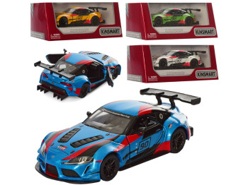 Машинка инерционная металлическая Toyota GR Supra, 16 см, открываются двери, Kinsmart