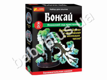 Набор для эксперементов, Японский сад кристалов Бонсай, Ranok Creative