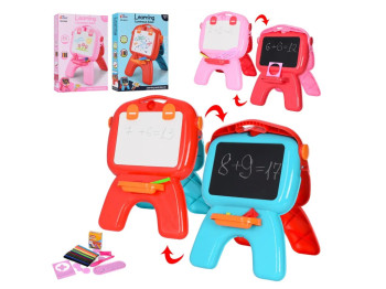 Мольберт дитячий двосторонній, BabyToys 6558-6578; 2 види; (ціна за 1шт)