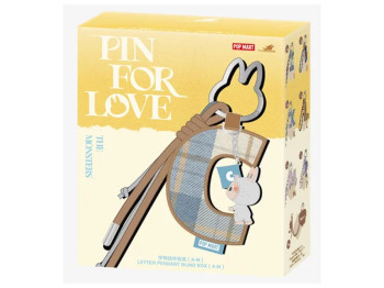 Коллекционный брелок-сюрприз THE MONSTERS, Серия Pin for Love, Letter, AM, Pop Mart MPFL-02
