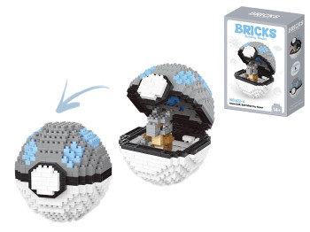 Конструктор раковина Bricks, 10 см, открывается, сборная модель