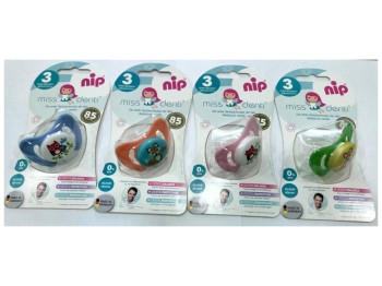 Пустушка силіконова Miss Denti №3, 13-32 міс, 31802, Nip