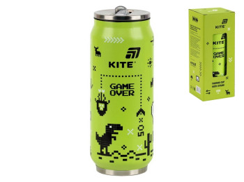 Термочашка с трубочкой 500мл Game over Kite K25-1264-1