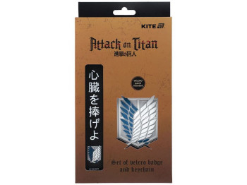 Набор бейдж на липучке и подвеска, 2 штуки, Attack on Titan Season 1-3, Kite