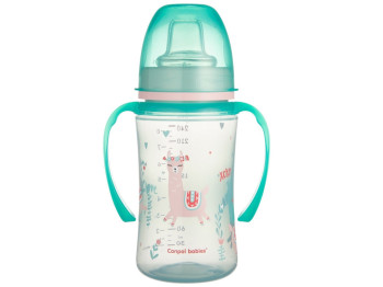 Кружка тренувальна EasyStart 240 мл -Sweet fun зелена. Canpol Babies 35/208_gre