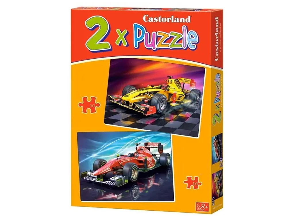 Пазлы Спортивные машины, 2хPuzzle, 165, 240 элементов, Castorland B-021123