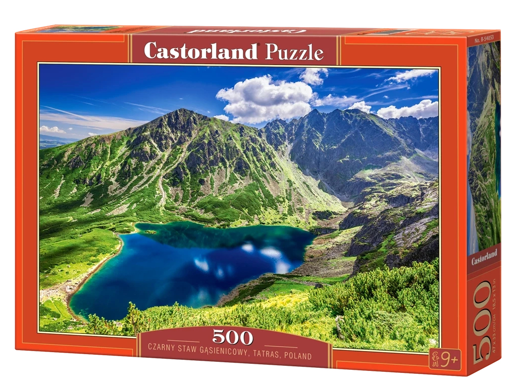 Пазлы Черный Став озеро Гонсеницы в Татрах, 500 элементов, Castorland