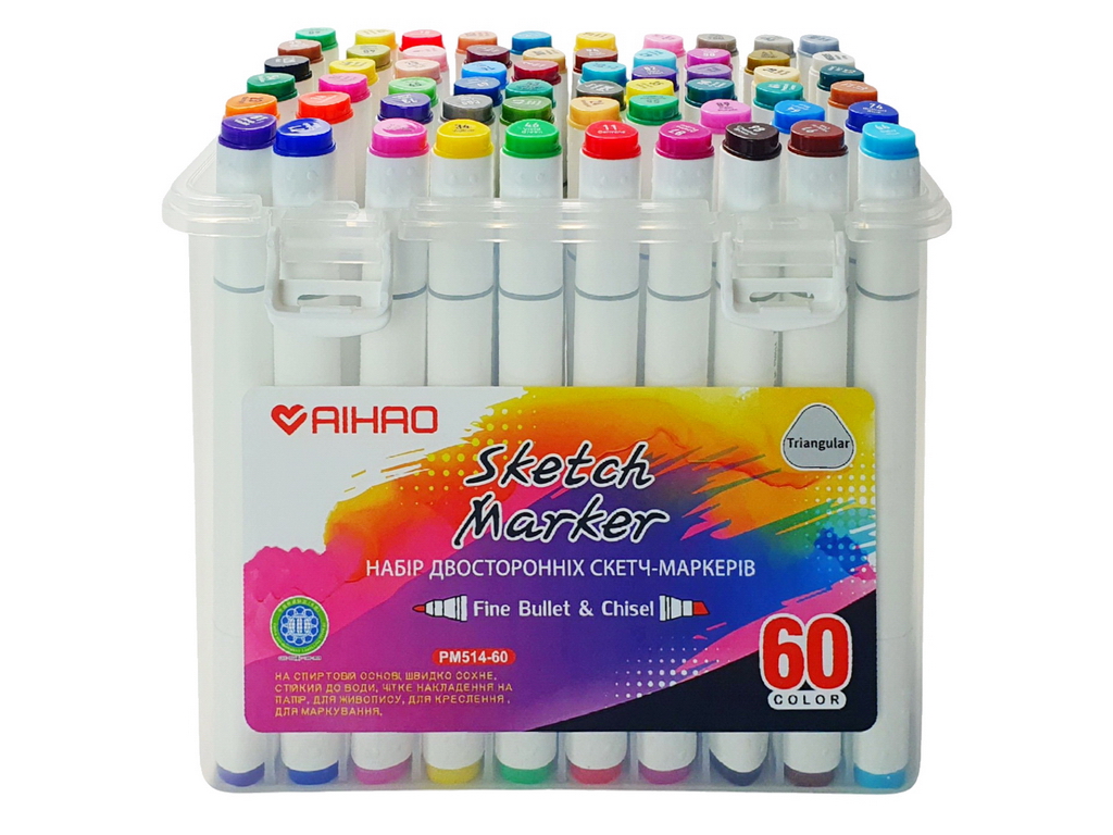 Маркер для творчості подвійний. AIHAO AH-PM514-60