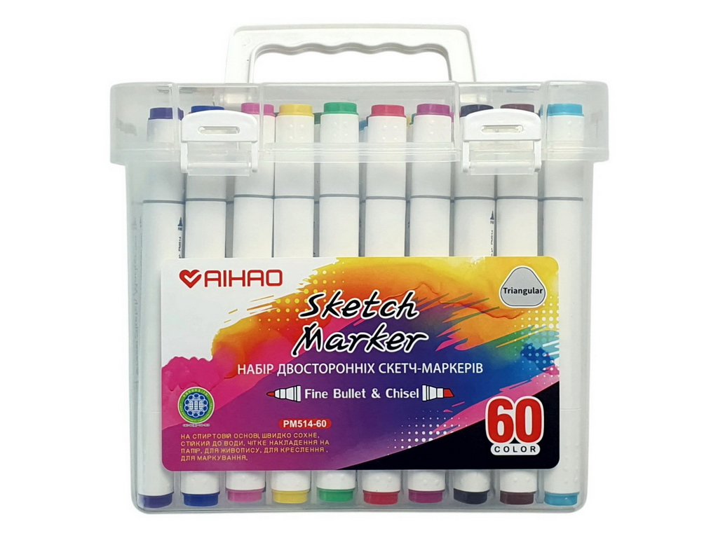 Маркер для творчості подвійний. AIHAO AH-PM514-60
