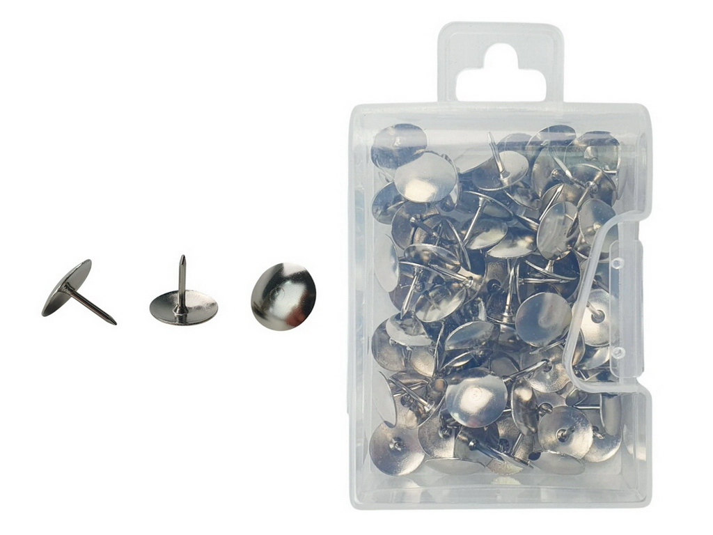 Канцелярская кнопка. Цена за упаковку 80 шт. AIHAO PINS-032