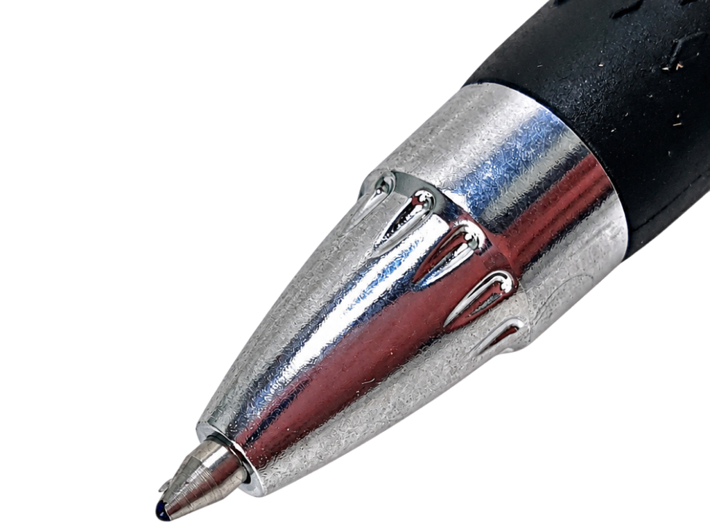 Ручка гелевая черная Grip Max, кнопочная, с резиновым грипом, Radius