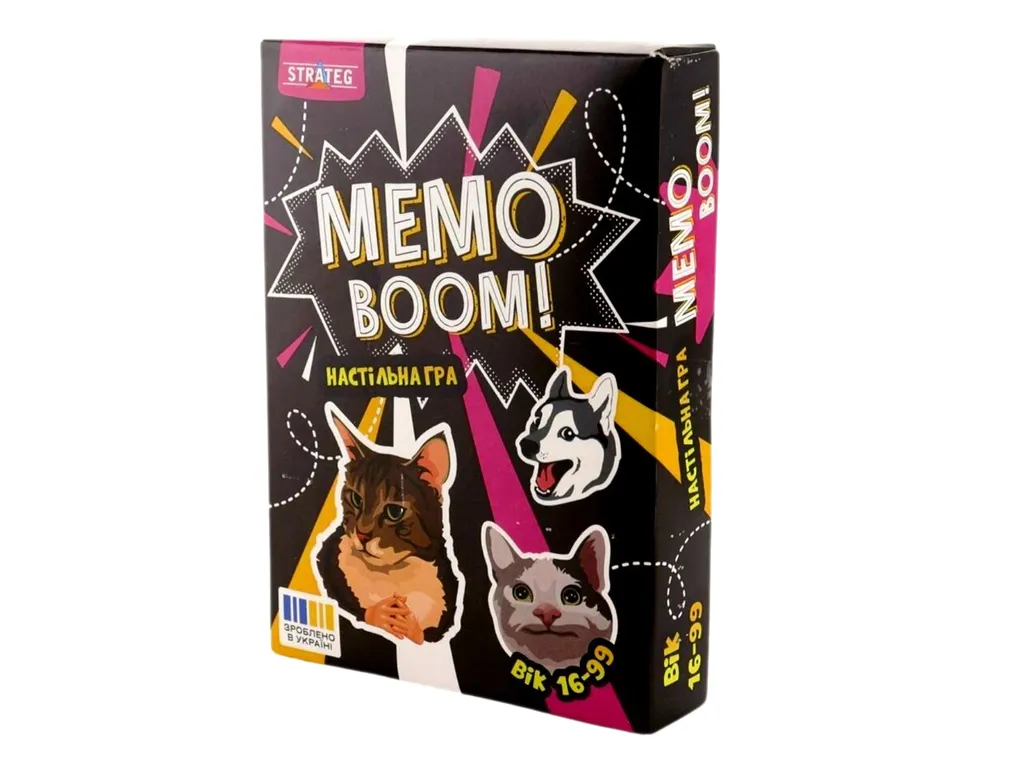 Настольная игра MEMO BOOM! Strateg 30677