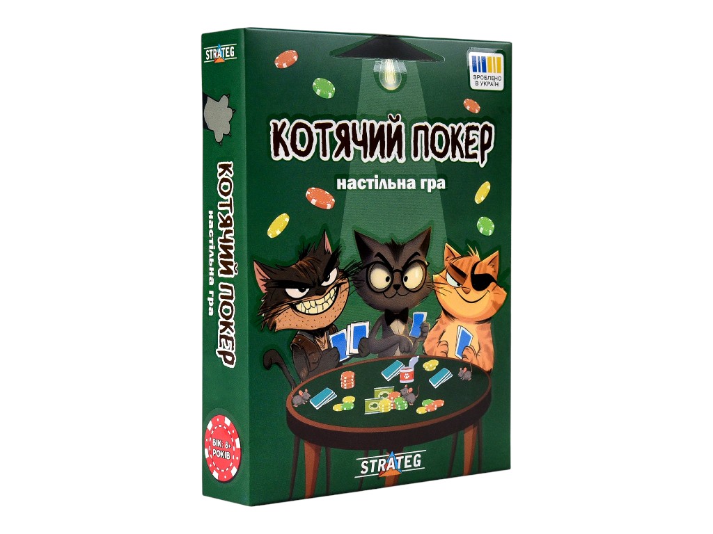 Настільна гра логічна "Котячий покер", 36 карток, Strateg