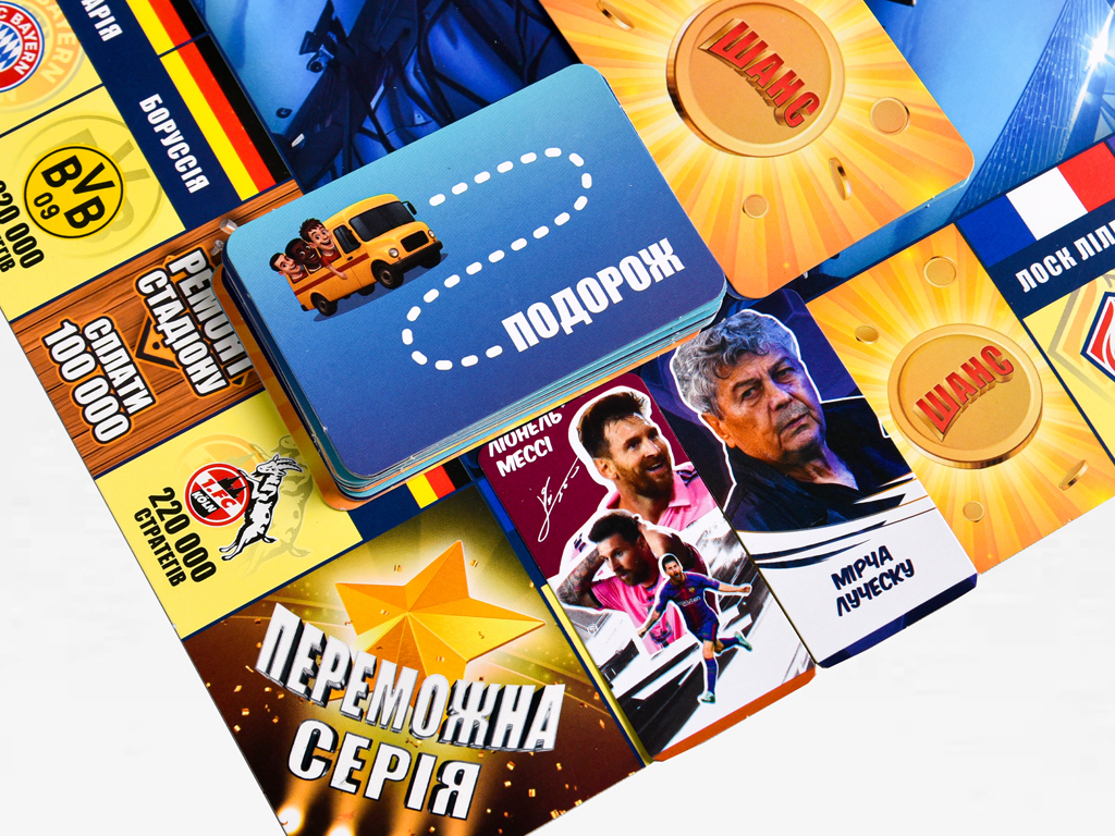 Гра настільна стратегія Футбольна ліга, з полем і картками, Strateg