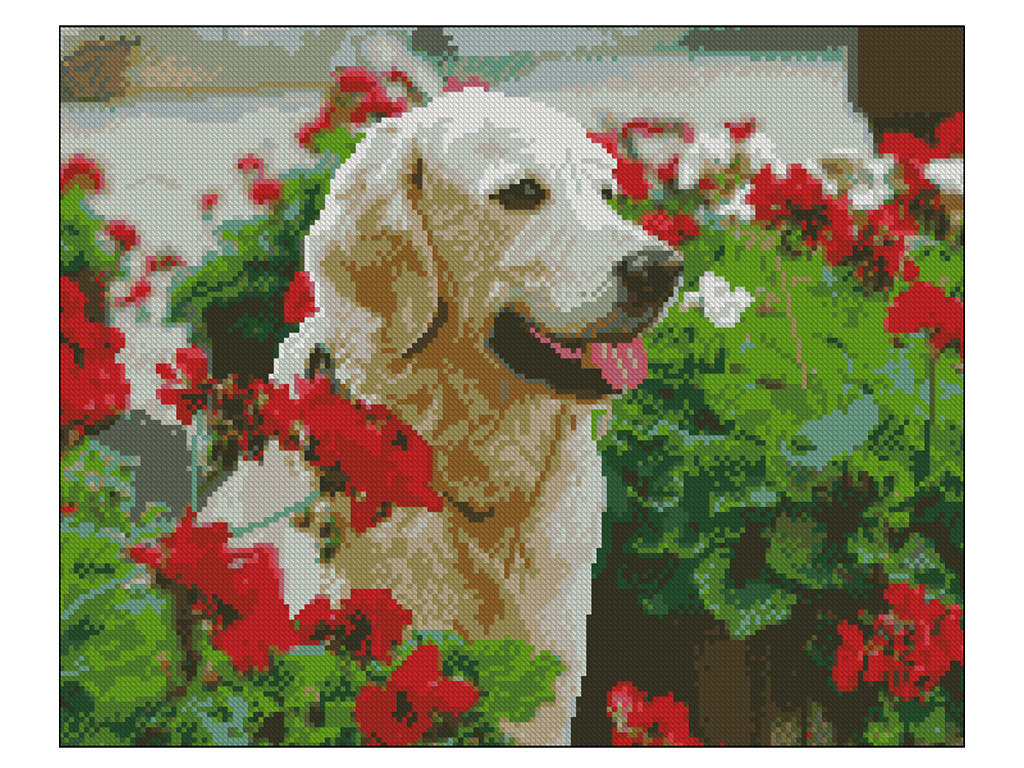 Алмазна картина Вірний друг 40х50 см без підрамника, Strateg