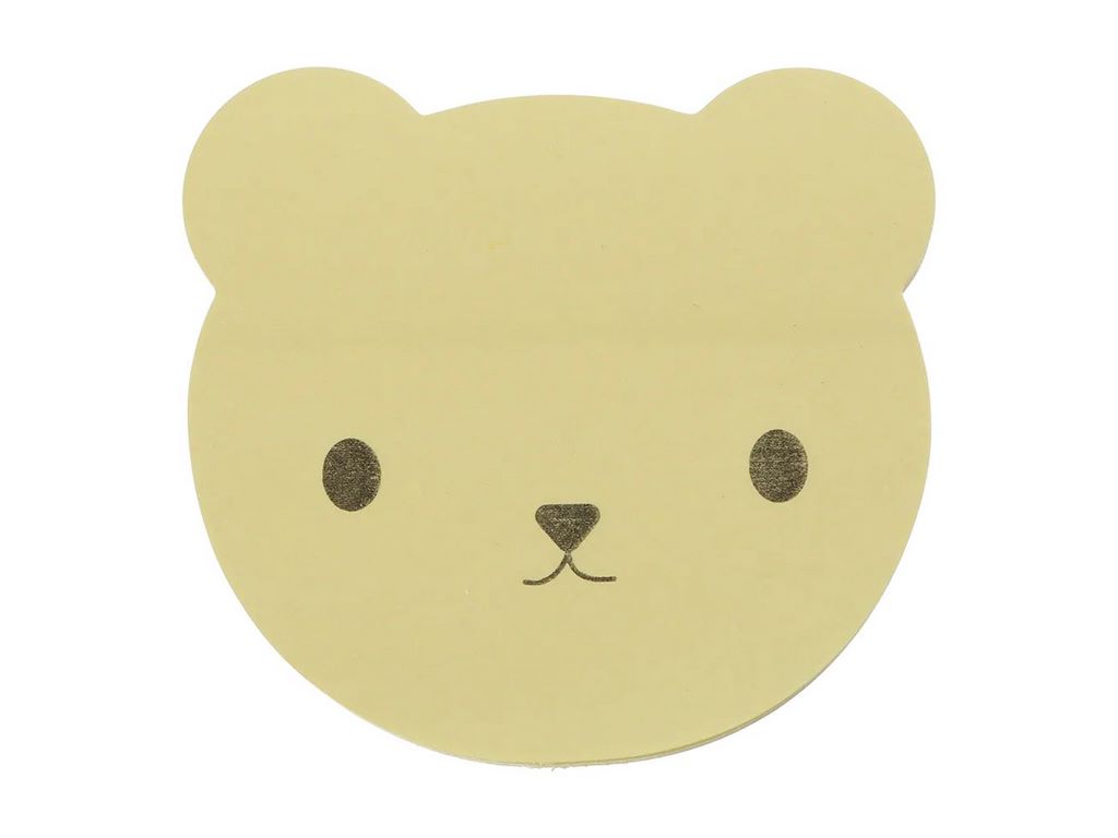 Блок для нотаток з клейким шаром BEAR 70х70 мм, 50 аркушів, пісочний, Buromax BM.2318-22