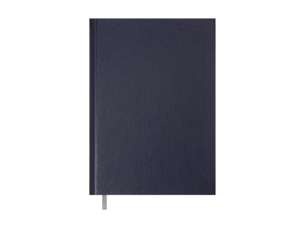 Записна книга А5, 64 аркуша, клітинка, темно-синя, бумвініл