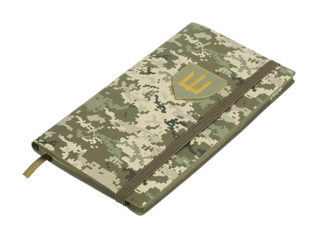 Щотижневик датований Military 2026, 85×153 мм, 128 сторінок, світло-зелений (хакі), Buromax