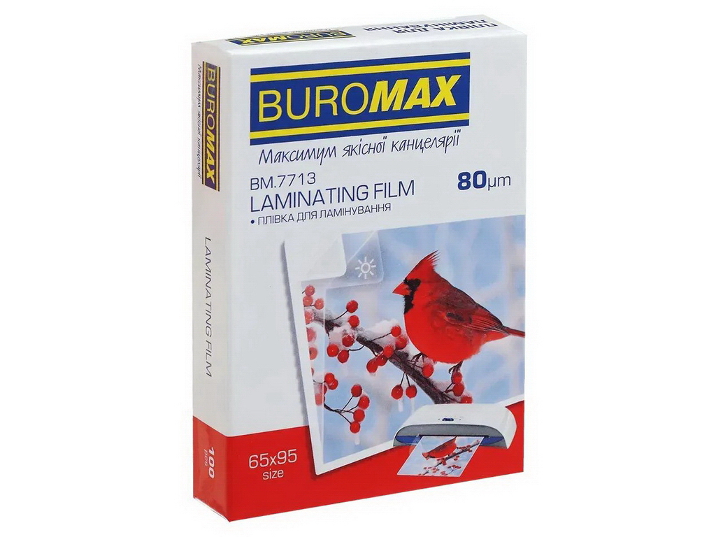 Плівка для ламінування, прозора, 100 шт