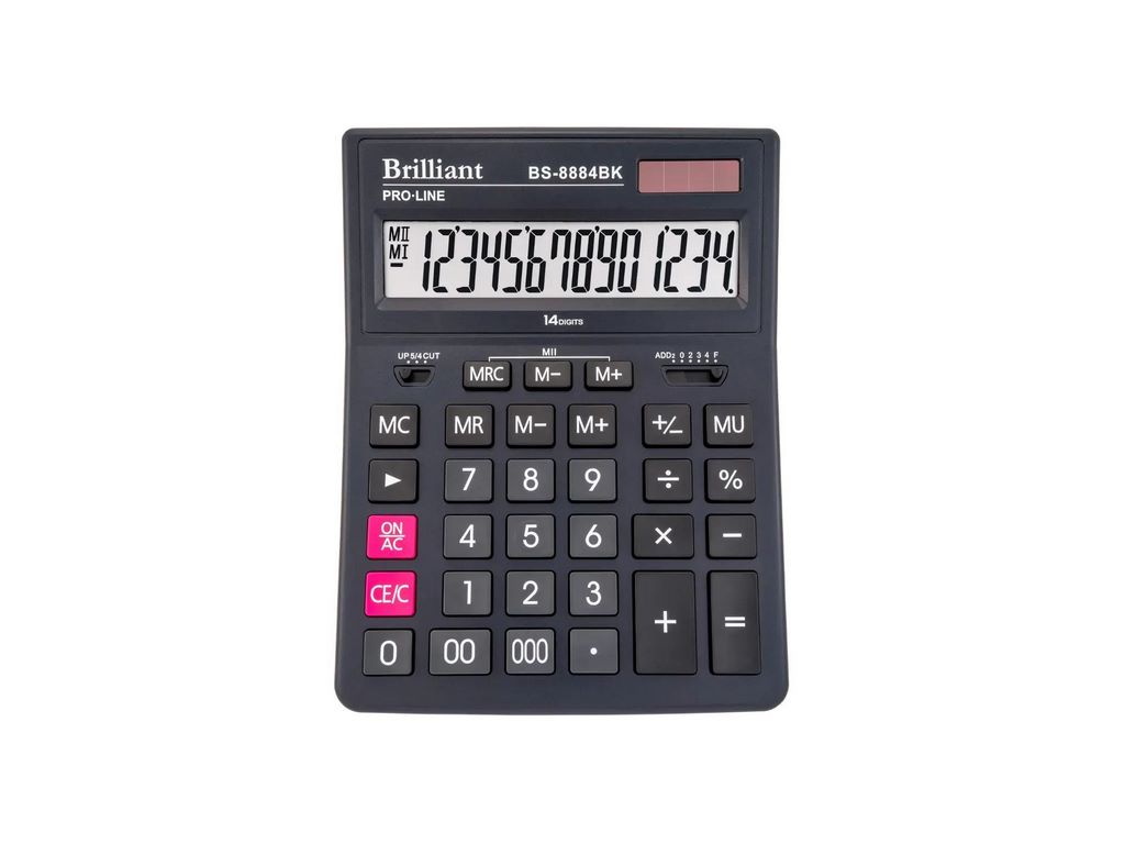 Калькулятор Brilliant BS-8884BK, 14 разрядов, BRILLIANT BS-8884BK