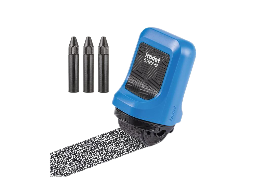 Роликовый штамп ID Protector, 3 Refills,синій, TRODAT ID Protector, 3 Refills
