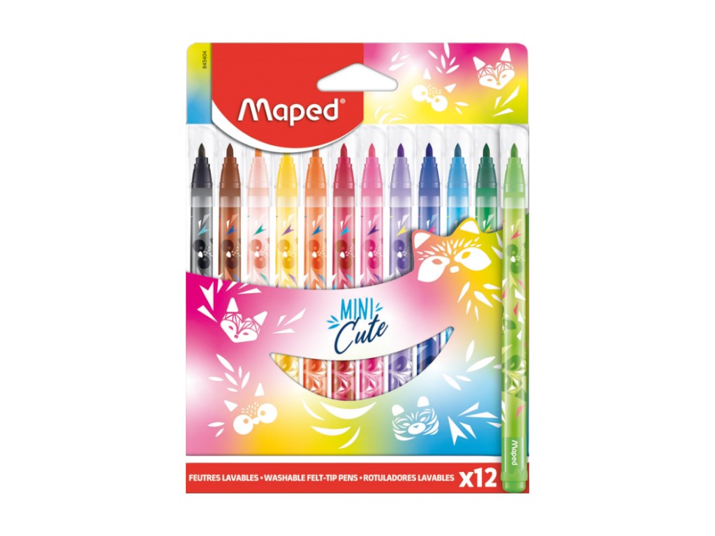Фломастери Maped MINI CUTE 12 кольорів