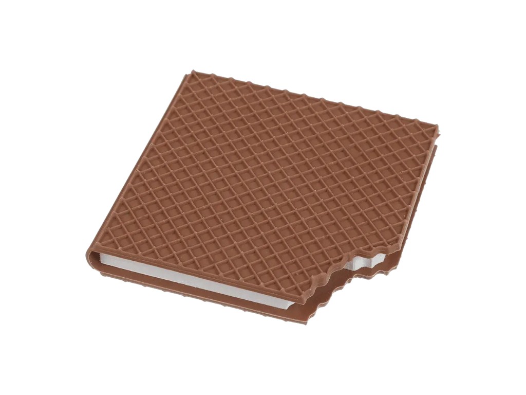 Блокнот нелінований Waffle, 90x90 мм, 80 аркушів, ароматизована Soft Touch обкладинка, ZiBi