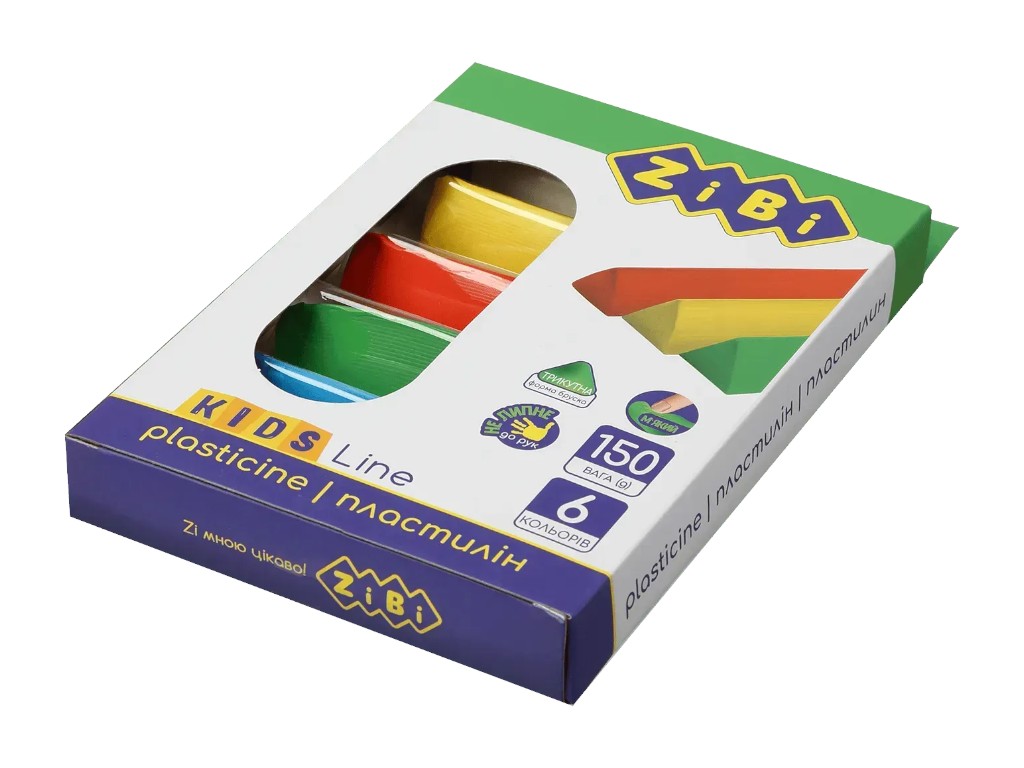 Пластилін кольоровий для моделювання, KIDS Line, ZiBi ZB.6225