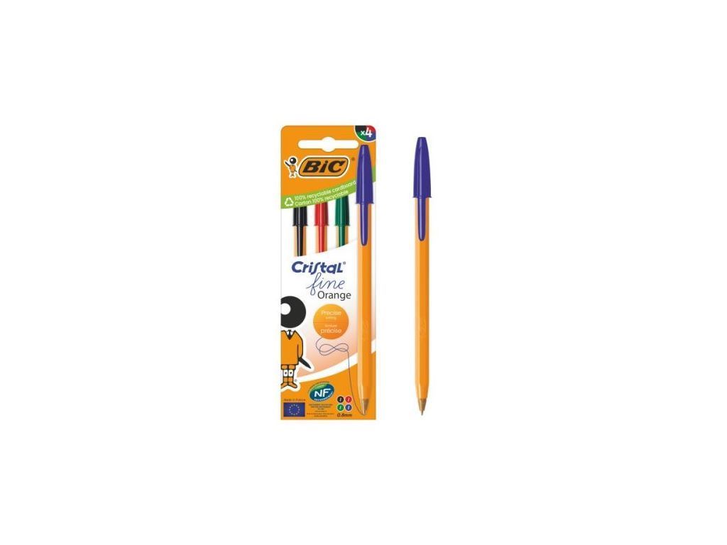Ручка Оранж, ассорти, 4шт в упаковке, BIC bc516337