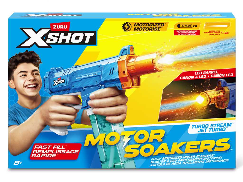 Водный бластер игрушечный X-Shot, Fast Fill Motor Soaker Turbo Stream, Zuru 118196