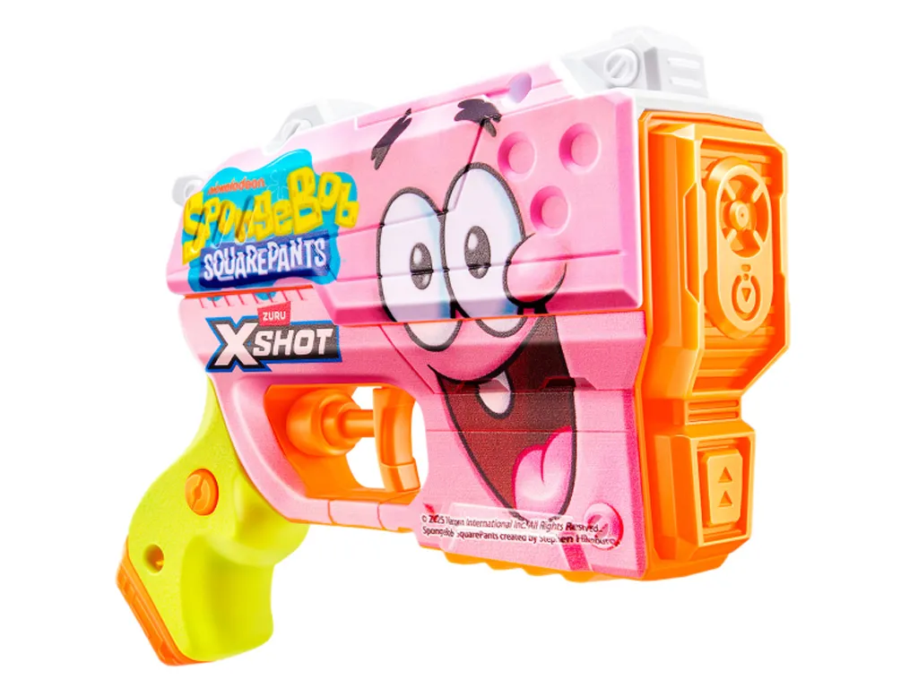 Водный бластер игрушечный X-Shot, Fast Fill Spongebob PINK, Zuru 118199B