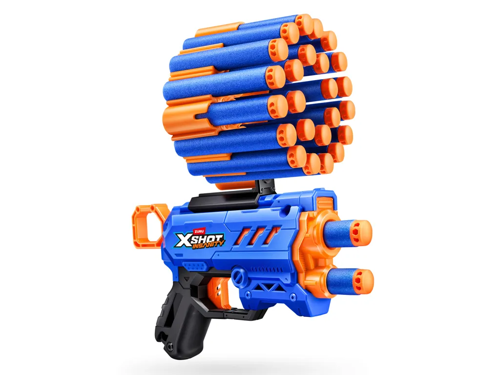 Быстрострельный игрушечный бластер X-Shot, Insanity Micro, 24 патрона, Zuru 36795R