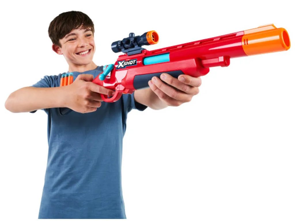 Быстрострельный бластер игрушечный X-Shot, Excel-S1 Bolt Action, 8 патронов, Zuru 36875R