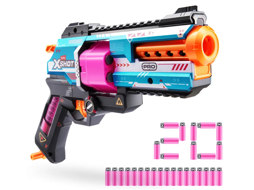Быстрострельный бластер игрушечный X-Shot, Skins Pro Series Break Barrel, 20 патронов, Zuru 36906R