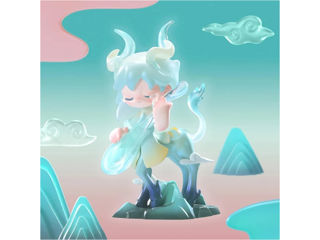 Игрушка-сюрприз с коллекционной фигуркой AZURA Ethereal Realm, Серия Mythical Beasts, Pop Mart AERM-