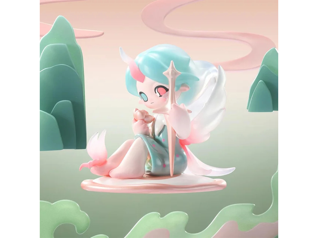 Игрушка-сюрприз с коллекционной фигуркой AZURA Ethereal Realm, Серия Mythical Beasts, Pop Mart AERM-