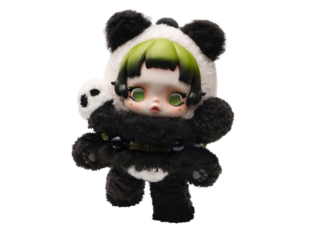 Мягкая игрушка-брелок Skullpanda, Серия Lazy Panda, Pop Mart SPLP-01