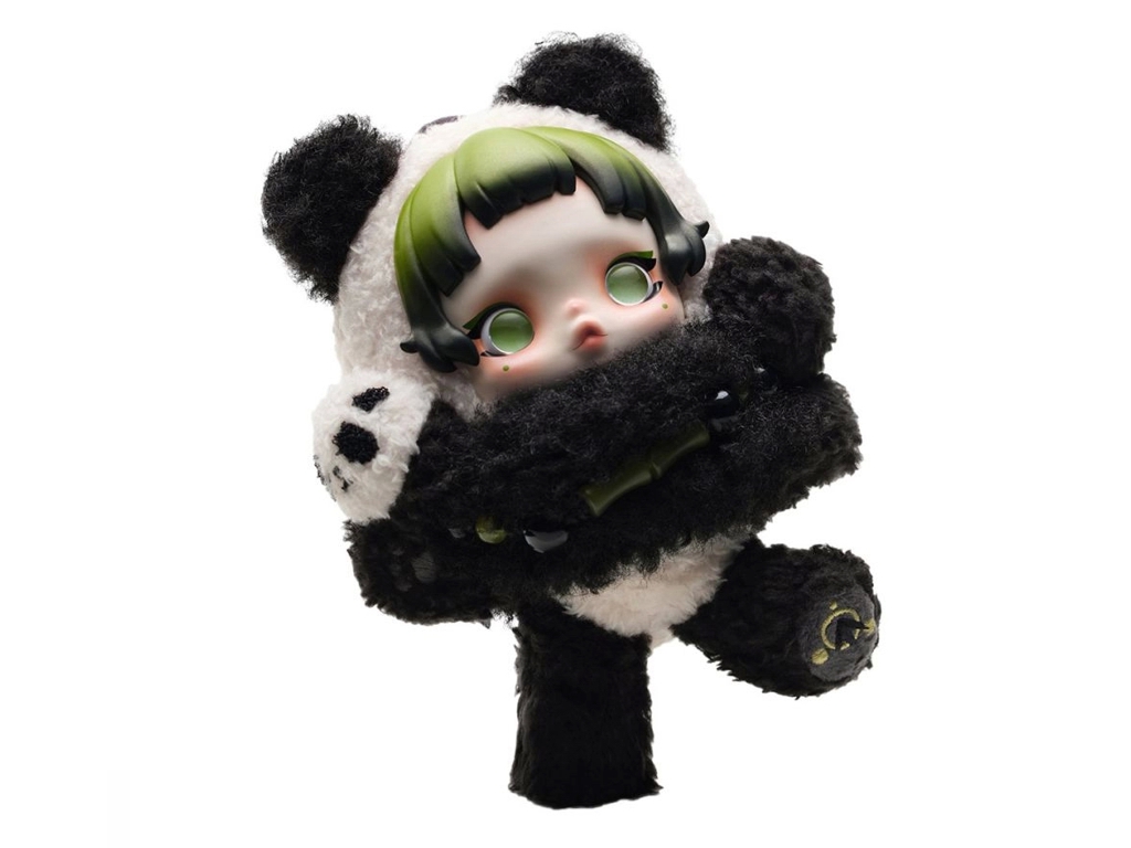 Мягкая игрушка-брелок Skullpanda, Серия Lazy Panda, Pop Mart SPLP-01