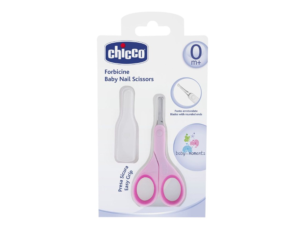 Ножницы детские с колпачком розовые, Chicco 05912,10