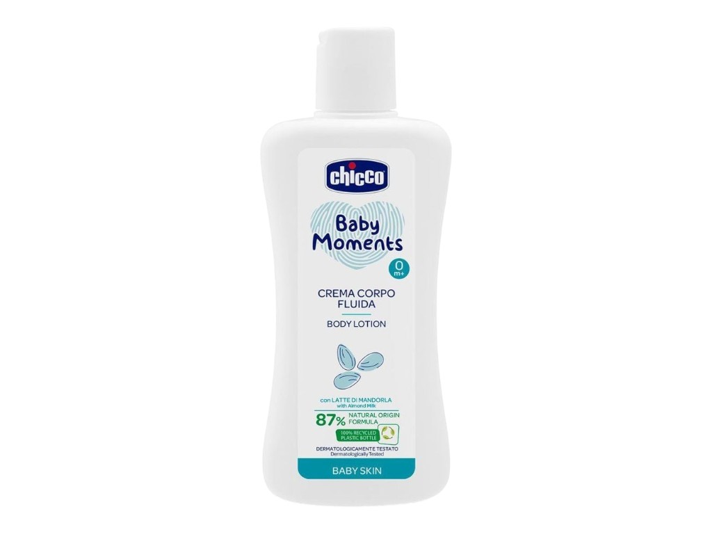 Лосьон для тела Baby Moments с миндальным молочком, 200 мл, Chicco